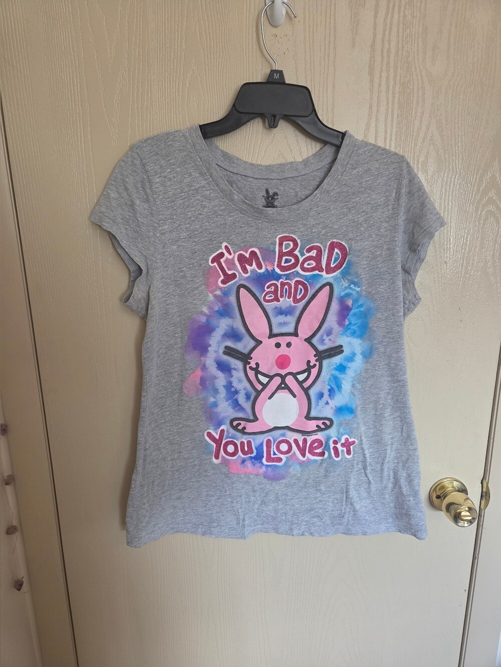 It's Happy Bunny Vintage Y2k Graphic T Shirt Jim Benton Juniors Size XXL